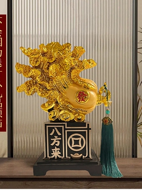 八方来财白菜摆件招财客厅玄关