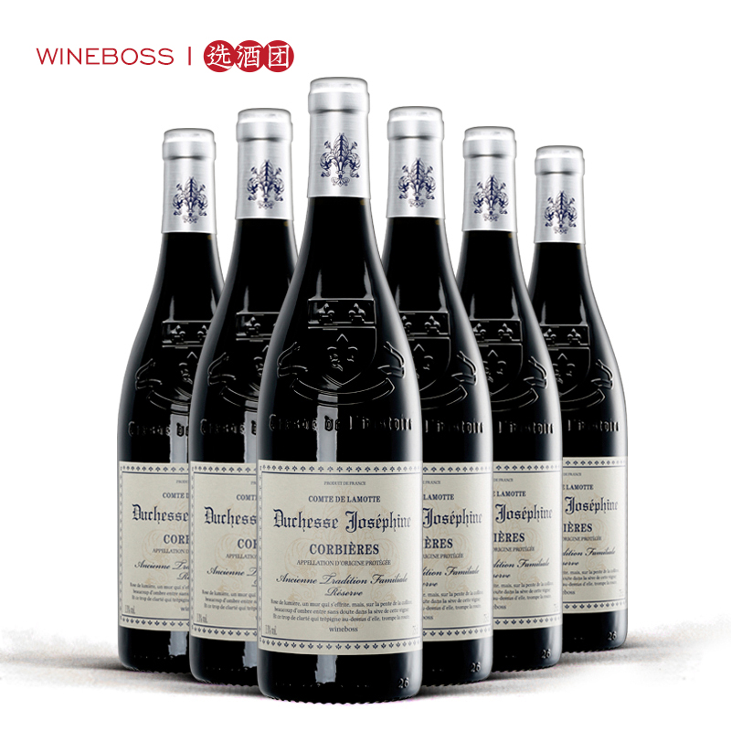 WINEBOSS 法国原瓶进口AOP红酒干红葡萄酒 整箱6支装 - 图0