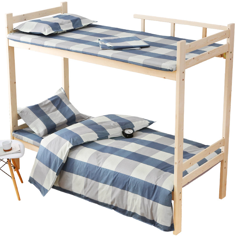 纯棉学生宿舍三件套四件套六床单 臻龙家居用品床品套件/四件套/多件套