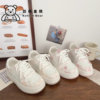 White shoes, girls' shoes, 2026 popular children's sports shoes, new casual shoes, girls' sneakers, thick-soled students' spring