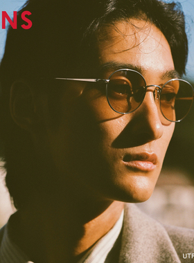 JINS睛姿太阳镜CLASSIC复古钛框墨镜防紫外线UTF25A224