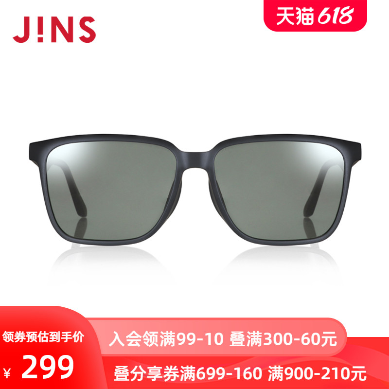 JINS睛姿墨镜中性设计时尚舒适简洁太阳镜防紫外线偏光MRF22S040 - 图0