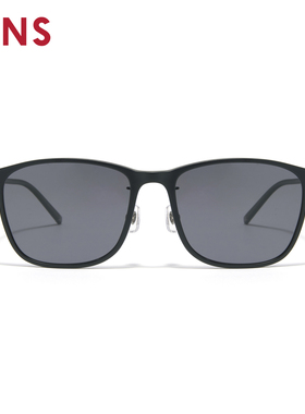 JINS睛姿太阳眼镜男复古方框偏光驾驶防晒墨镜防紫外线UGF26S104