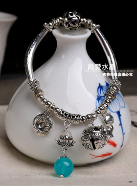 寒武纪周雨彤唐印同款天河石手链