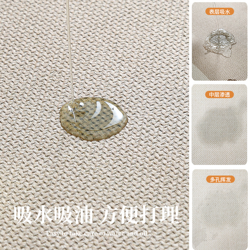 日式卡通厨房地垫脚垫亚麻编织吸水吸油防滑专用耐脏可擦长条地毯,淘宝优惠券,粉丝福利购,淘宝优惠卷