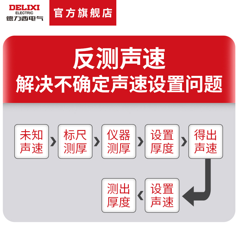 德力西高精度超声波测厚仪钢材塑料陶瓷玻璃陶瓷厚度测量 - 图2