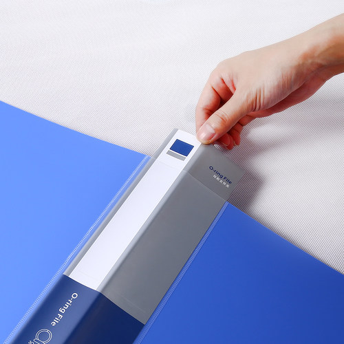 得力打孔文件夹A4三孔活页夹两孔插页袋夹快劳夹双孔资料夹穿孔夹子3孔塑料档案夹纸张打洞收纳本册2孔装订夹 - 图2