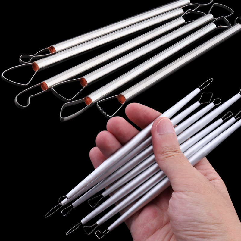 泥塑刮刀工具套装铝棒陶艺雕塑修坯刀双头泥塑刀陶泥拉坯各种造型,淘宝优惠券,粉丝福利购,淘宝优惠卷