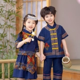 Ханьфу, костюм мальчика цветочника, детский этнический комплект, китайский стиль, детская одежда, этнический стиль
