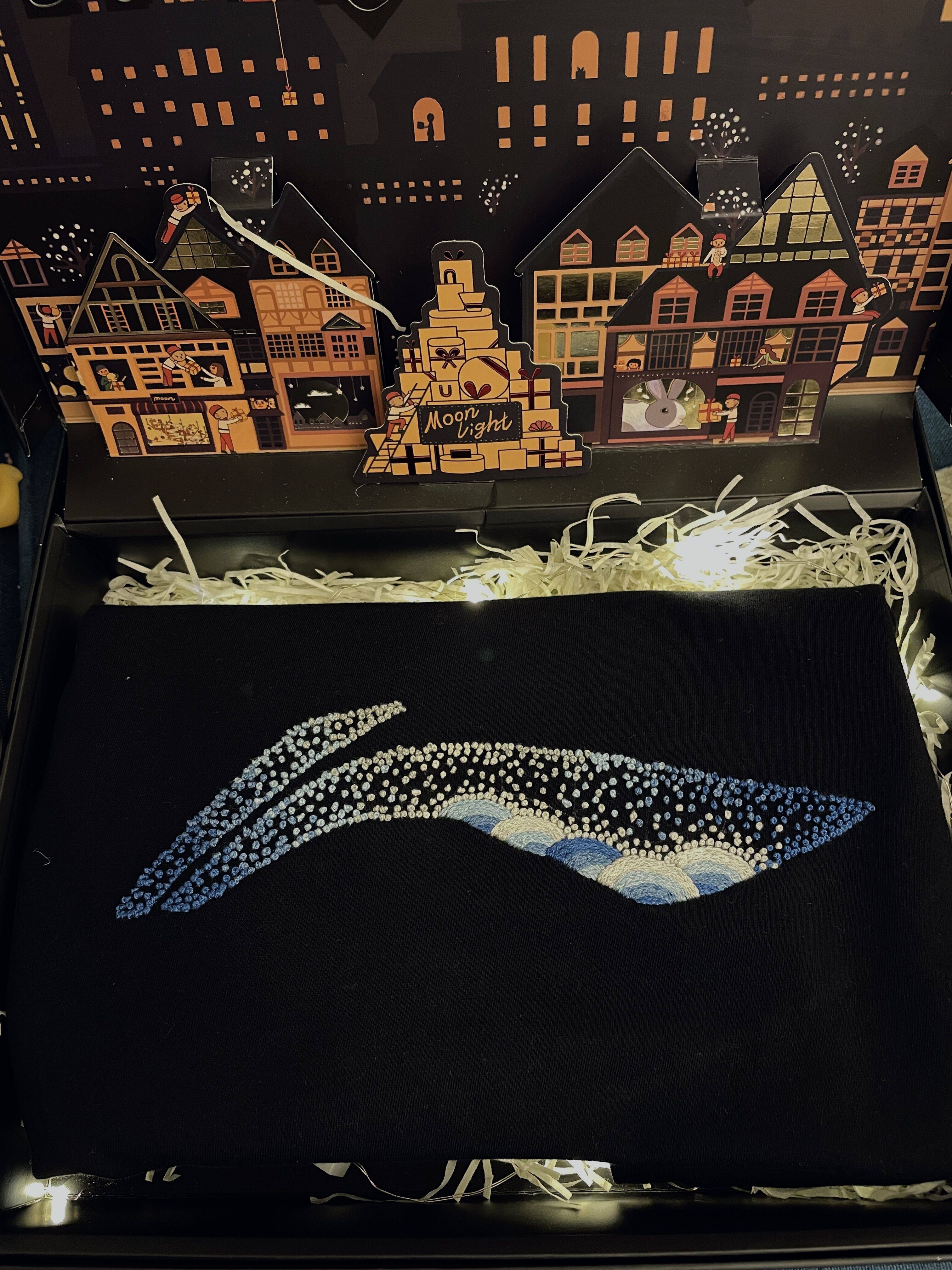 刺绣手工diy自绣奶牛星辰大海材料包情侣t恤卫衣送男友送闺蜜礼物