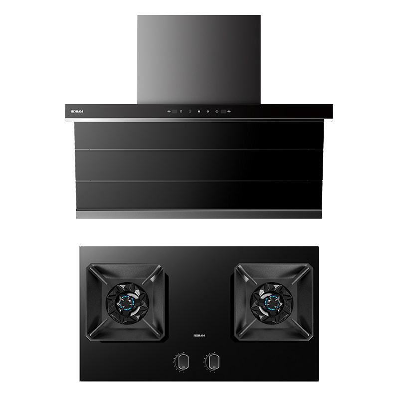 老板新品27A13-D1小黑翼顶侧双吸抽油烟机燃气灶套装官方旗舰店