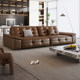 Xinbaili Italian minimalist ecological genuine leather sponge for home use