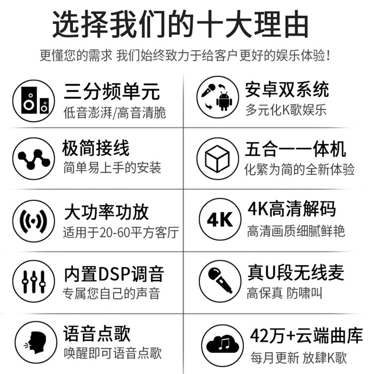 卡拉OK家庭影院点歌机效果器功放一体机别墅复式楼大户型专用-图3