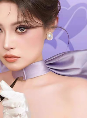 cos汤姆猫紫色蝴蝶结颈饰