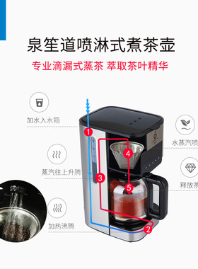 全自动煮茶器养生壶一体式蒸汽