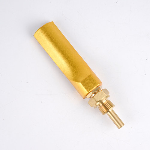 工业温度计 V型船用铜套温度计 WNY-11  100度  L=60mm   G1/2 - 图2