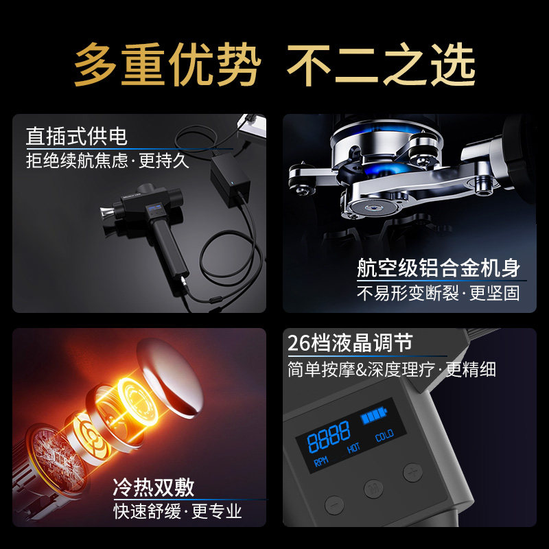 DMS筋膜枪专业级深层肌肉筋膜枪插电款肌肉按摩器高端Motorcell,淘宝优惠券,粉丝福利购,淘宝优惠卷