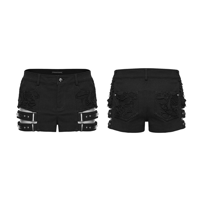 朋克风个性镂空分割牛仔短裤女2026年春夏新款直筒修身紧身裤低腰,淘宝优惠券,粉丝福利购,淘宝优惠卷