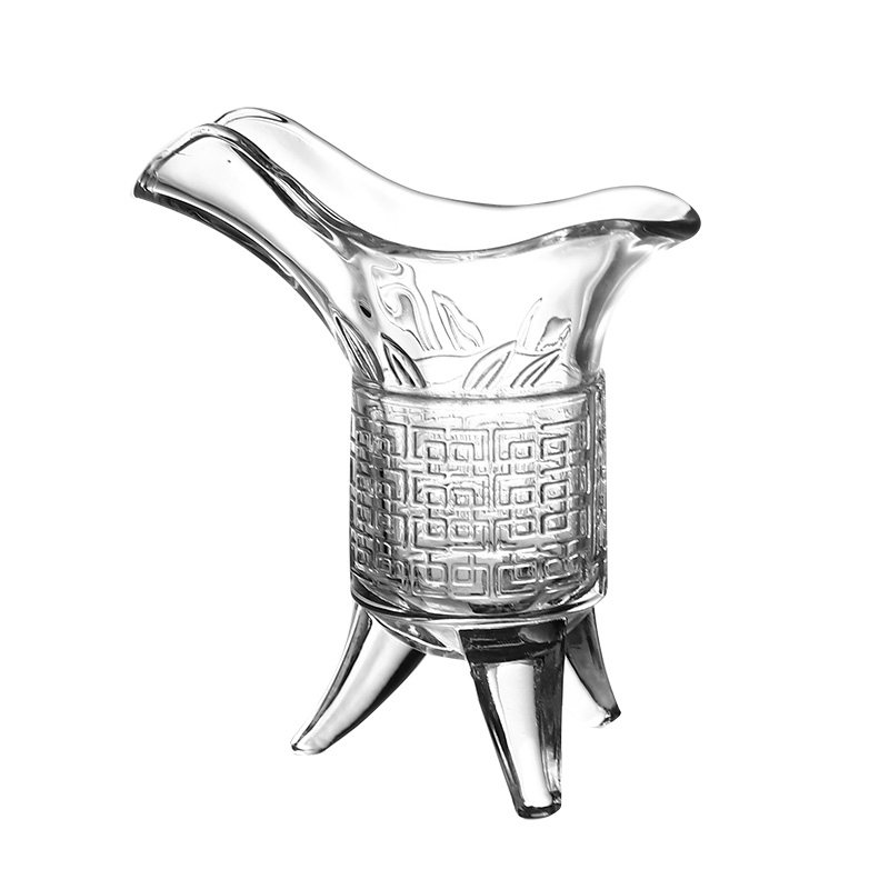 创意仿古酒樽玻璃白酒杯小号分酒器古代帝王爵杯家用个性2两套装