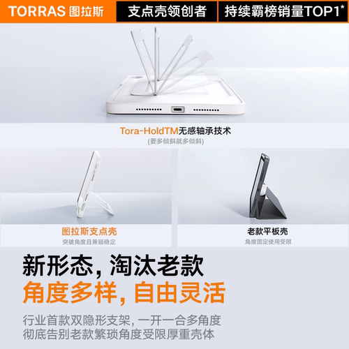 图拉斯iPad支点壳Mini7保护壳2026新款平板套迷你6适用苹果8.3寸官带笔槽防摔防弯轻薄支架亚克力全包8高级壳 - 图0