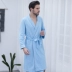 Yu Ting 2019 áo choàng cổ điển phong cách Nhật Bản áo choàng đôi cotton áo choàng cotton nhiều màu pyjama áo choàng tắm retro - Night Robe