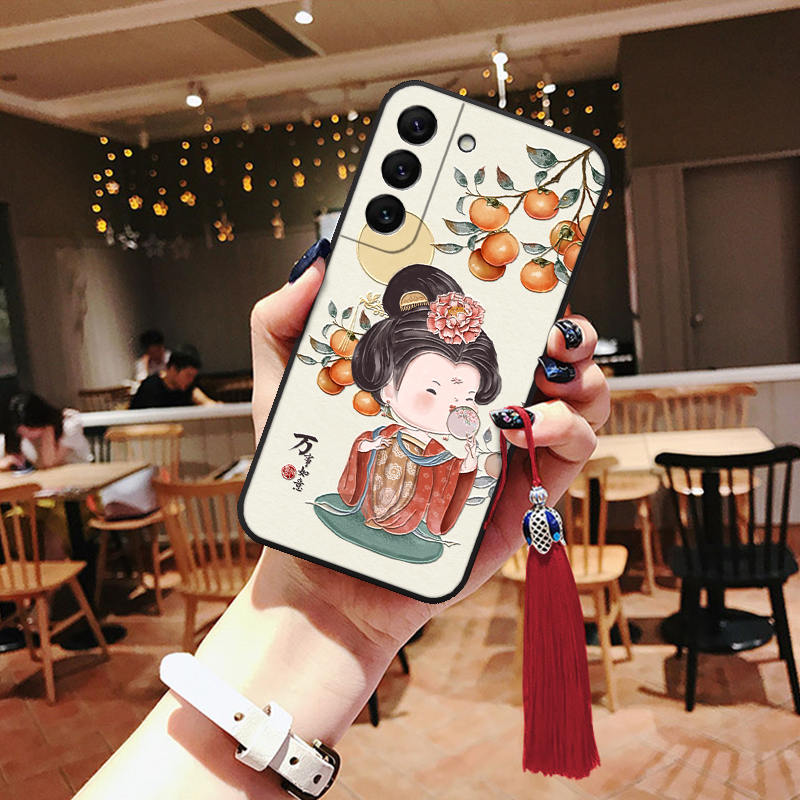 适用三星s25立体浮雕s24手机壳s23国风ultra贵妃a56可爱荔枝note20硅胶s22妈妈note10+防摔s21fe好寓意a16+软 - 图2