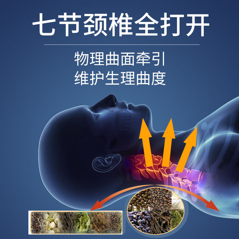 颈椎枕头睡觉专用艾草枕加热枕护颈椎病助睡眠荞麦枕按摩枕若飞枕-图0