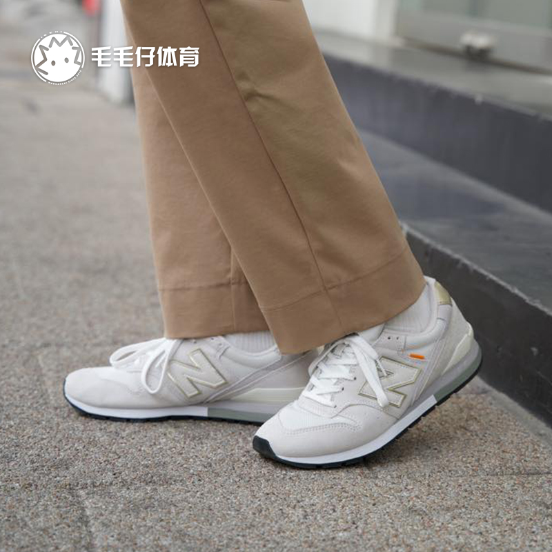 NEW BALANCE NB996经典男子灰金男复古健步运动休闲跑鞋CM996BI - 图1