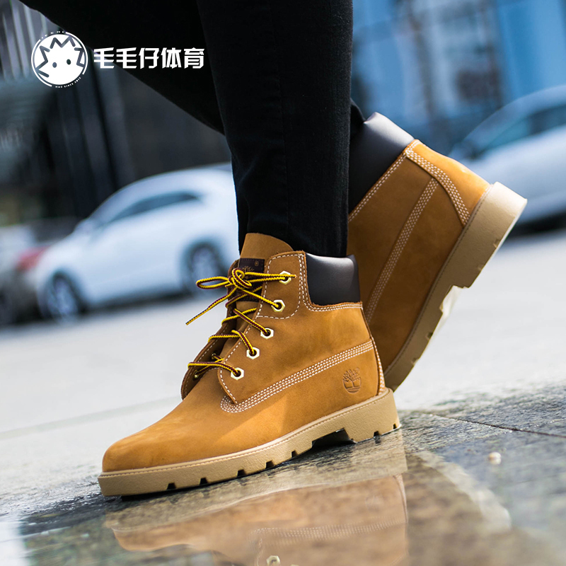 Timberland天木兰经典款六英寸防水工装靴精简版女子大黄靴10960 - 图0