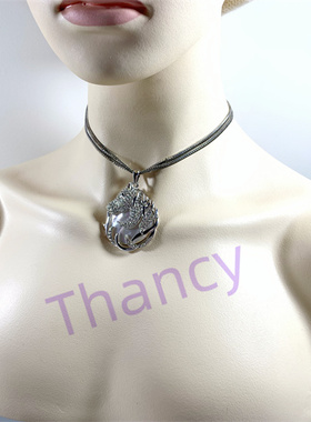 贝母马头双层毛衣链女