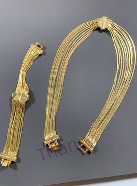 MN打标多层软蛇骨项链手链套装