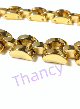 KS铜镀真金环扣项链手链套装