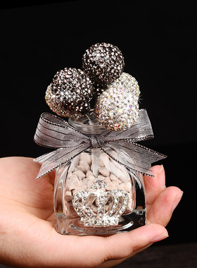 车载香水汽车摆件车内饰品香薰车上沸石香氛女茉莉淡香型水晶包邮