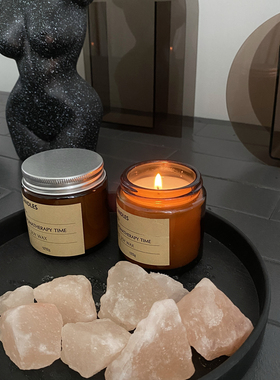 ins冷淡风香薰蜡烛大豆蜡香氛蜡烛 持久无烟净化空气装饰礼物