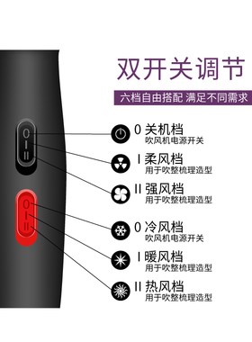 人杰2000w大功率家用发廊吹风机
