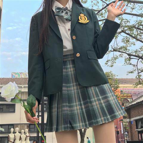 【森林来信】春夏正版原创兔姬舍JK制服裙日系学生软妹清新百褶裙 - 图0