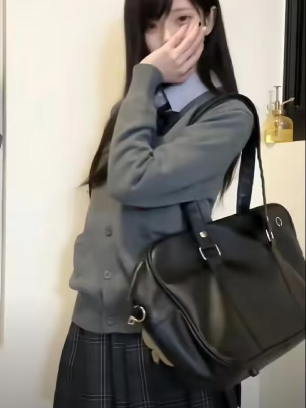 日系原创春秋冬款高档jk制服女学生软妹毛衣针织开衫宽松百搭外套