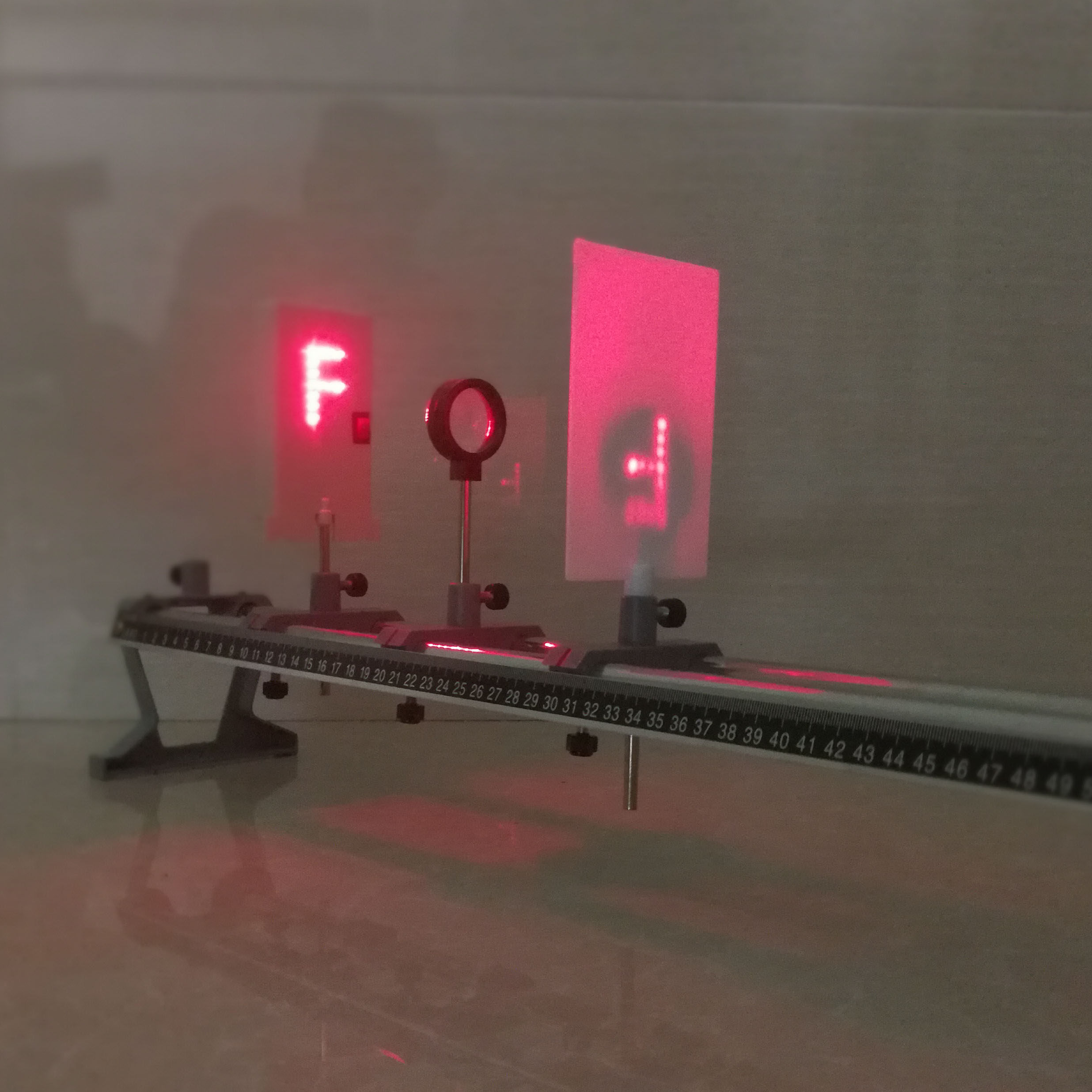 大型光具座f光源 光学实验盒光学凸透镜成像原理实验器材