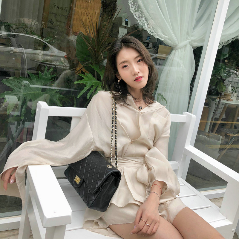 真皮女包菱格链条包小香风气质羊皮车缝线翻盖锁扣百搭单肩斜挎包,淘宝优惠券,粉丝福利购,淘宝优惠卷