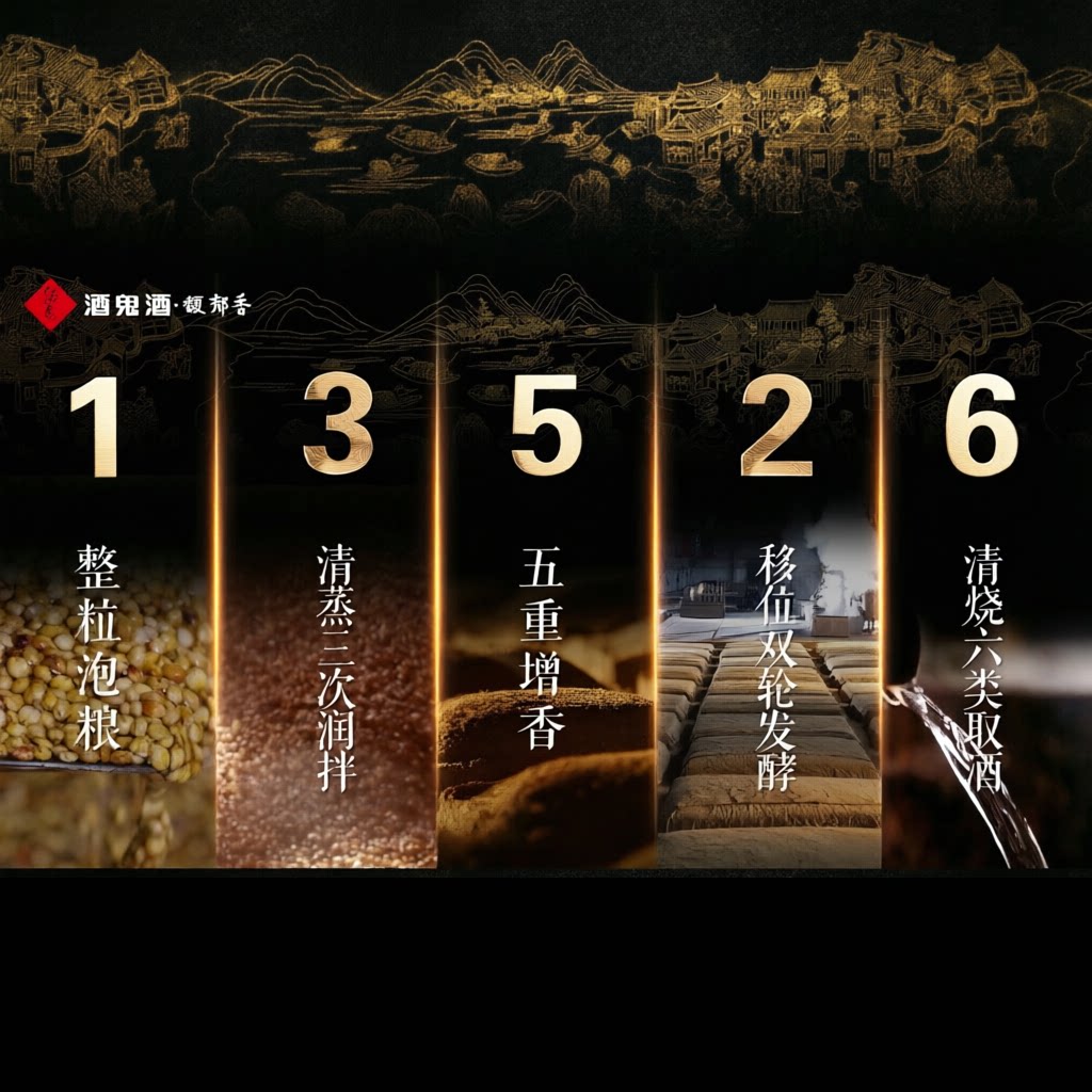 酒鬼52度黄坛献礼468mL馥郁香白酒纯粮食酒送礼聚会