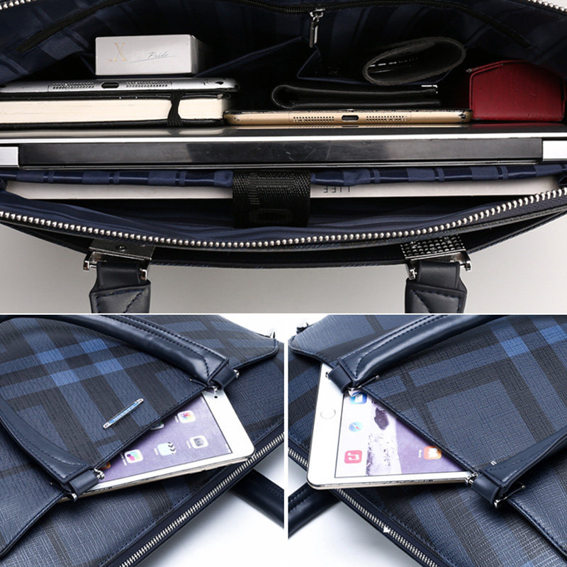 潮流大牌手提包男商务办公男士包包 路易贵族男士包袋