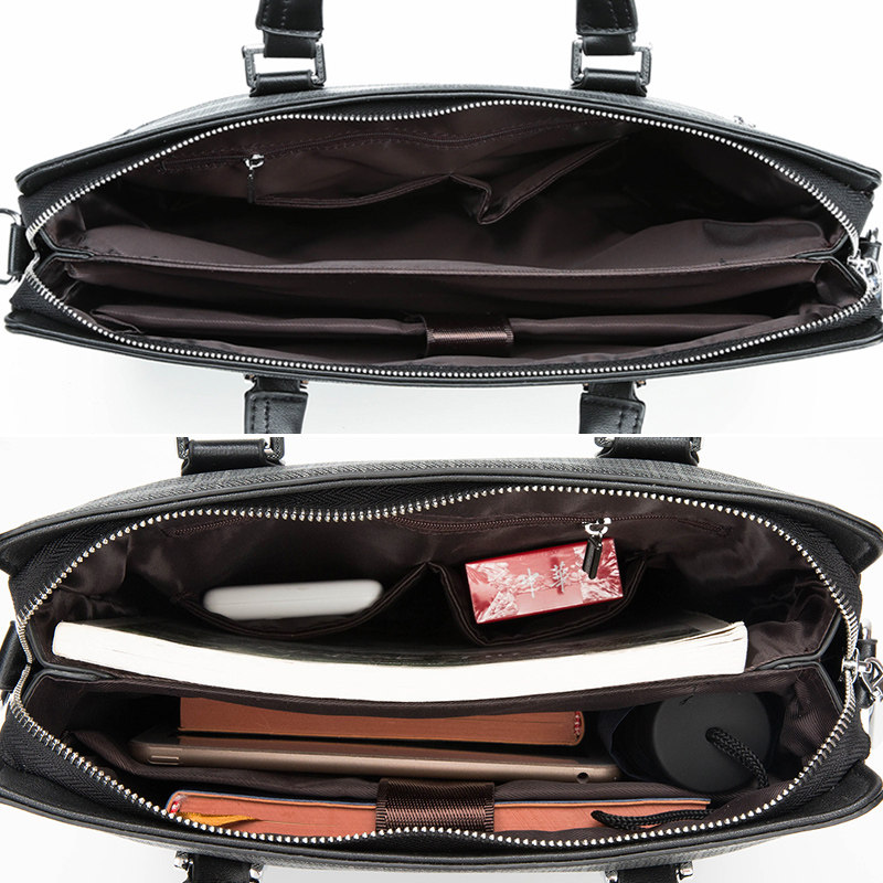 路易贵族潮流手提包竖款单肩公文包 路易贵族男士包袋