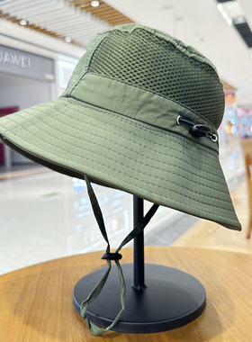儿童防晒帽亲子款夏季薄款速干防水防晒渔夫帽男女户外登山遮阳帽