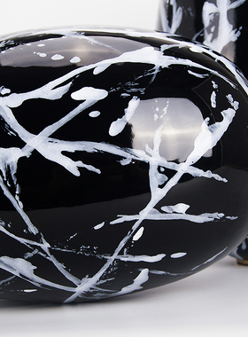 新中式风博古架手绘艺术装饰品