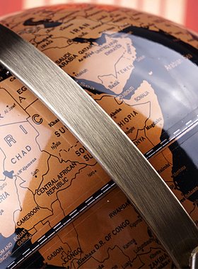 万向金属大号地球仪装饰品摆件