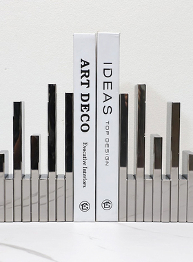 精美镜面银色水晶书档超重不宜倒