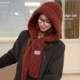 Women's scarf 2025 new winter student high-end sense