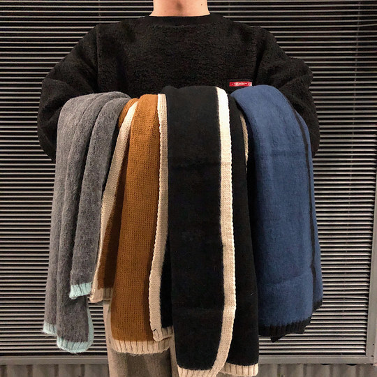 围巾男款冬季送男友生日礼物男生韩版百搭2025新款潮保暖男士围脖