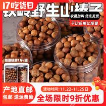 2023 Northeast wild hazelnut Tieling special produce opening hand pat nut big grain stick cooked New Years snack New Years snack