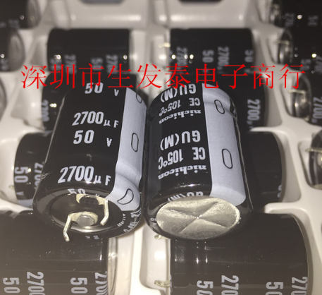 铝电解电容 50V2700UF 22X30 全新原装 原盒 日本尼吉康 GU105度 - 图0